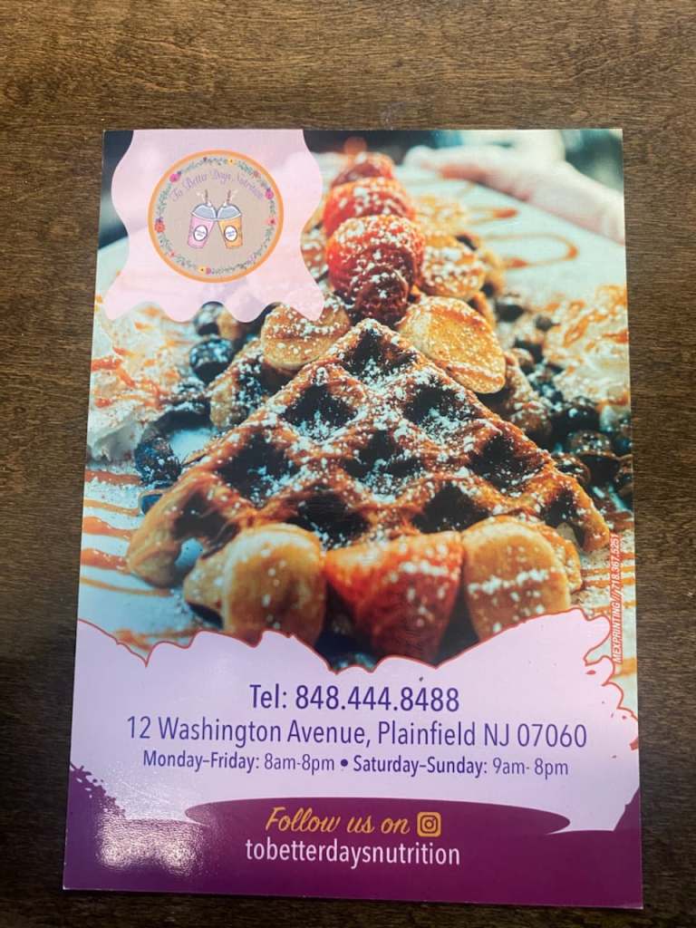 Visit To Better Days Nutrition: 12 Washington Avenue, Plainfield, NJ, 07060